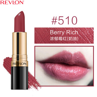 露华浓（Revlon）口红丽彩经典唇膏女士保湿滋润哑光口红豆沙色不掉色化妆品女彩妆美妆 510#浓郁莓红 *4件