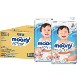 moony 尤妮佳 婴儿纸尿裤 L108片 *2件