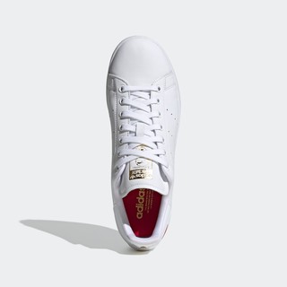 adidas Originals STAN SMITH 中性运动板鞋 FW6390 亮白/浅猩红/金金属