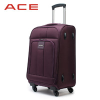 ACE日本爱思 万向轮拉杆箱旅行箱行李箱男女密码箱软箱布箱 方正