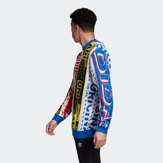 adidas Originals Scarf Knit Crew 男士运动卫衣 ED6138 彩色 XXL