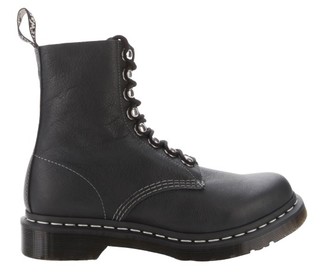 Dr.Martens 马汀博士 1460 Pascal Hdw Virginia女士皮革高帮系带马丁靴 Black UK3