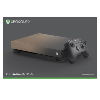 Microsoft 微软 Xbox One X 国行游戏机 1TB 渐变金限量版