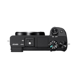 SONY 索尼 Alpha 6400 APS-C画幅 微单相机 黑色 E PZ 16-50mm F3.5 OSS 变焦镜头 便携手柄套装