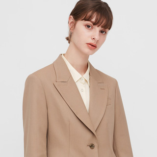 UNIQLO 优衣库 女士羊毛混纺西装外套432073