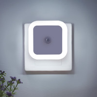 oloey 无线光控感应灯泡led红外小夜灯  2个装