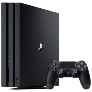 SONY 索尼 PlayStation 4 Pro+迷彩红手柄 游戏机套装 1TB 黑色