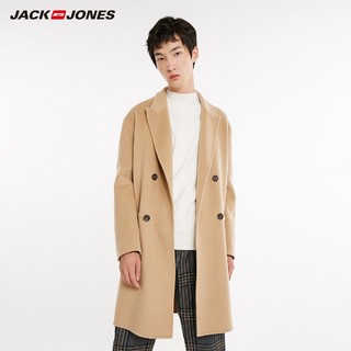 JackJones 杰克琼斯 218427516 男士纯羊毛呢大衣