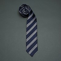 唯品尖货：goldlion 金利来 WEDAEC963D33-55D3 男士 桑蚕丝条纹领带