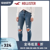 Hollister2020年新品经典弹力高腰紧身牛仔裤 女 304787-1 *2件