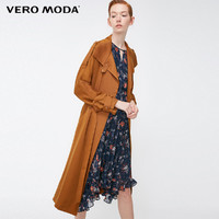 VeroModa 318321544 女士落肩显瘦中长款风衣外套