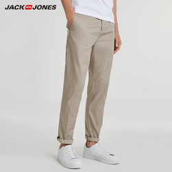 JackJones 杰克琼斯 218314557 男士纯色商务休闲裤