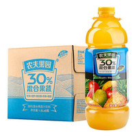 农夫果园 30%混合果蔬饮料 芒果+菠萝 1.8L*6瓶