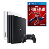 SONY 索尼 PlayStation 4 Pro+《蜘蛛侠年度版》 游戏机套装 1TB 黑色