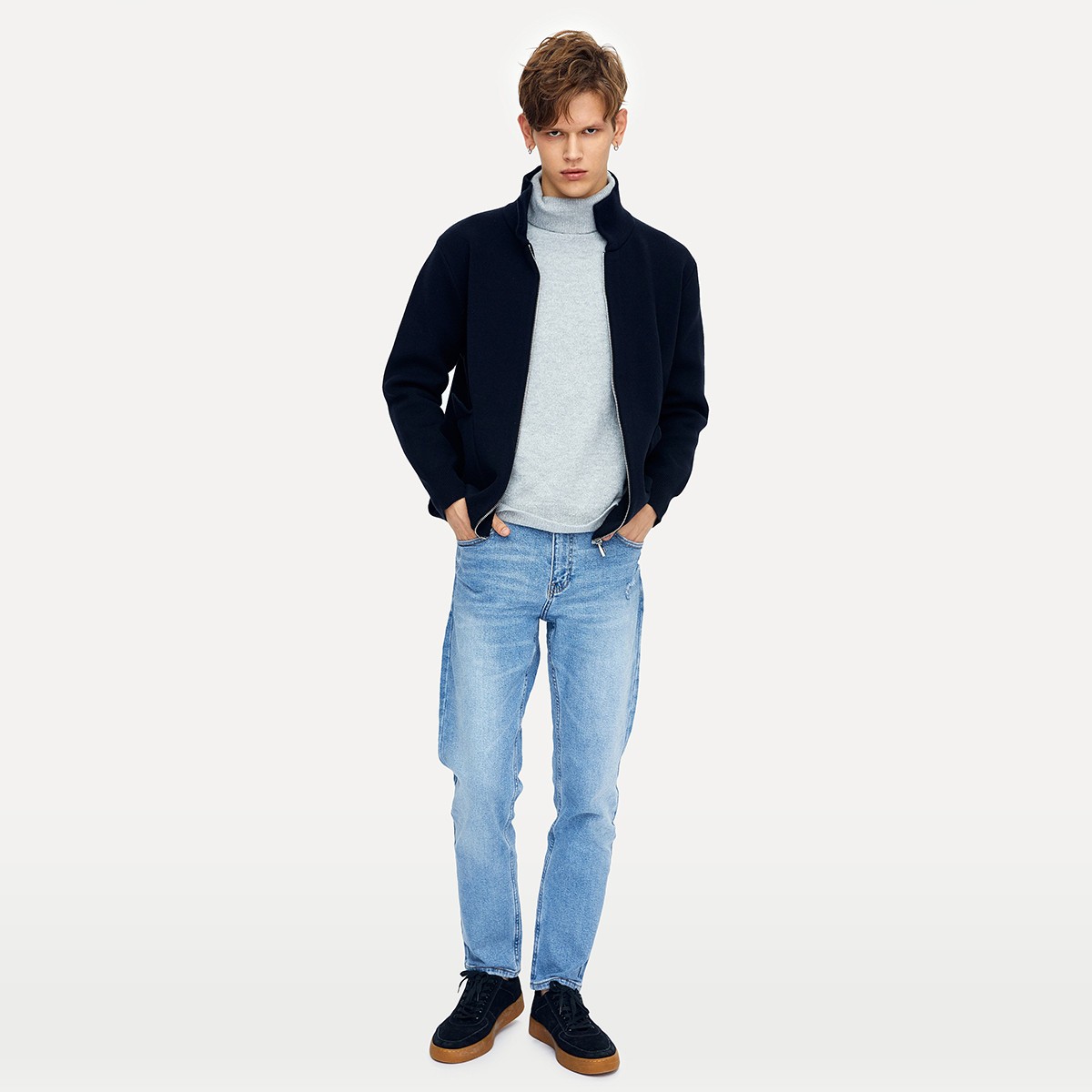 urbanrevivomf47s9dn2003b6男士翻领针织外套