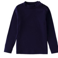 Annil 安奈儿 儿童休闲纯色T恤 AM1900 深紫蓝 120cm