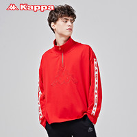 KAPPA卡帕 男款串标套头衫运动卫衣休闲宽松长袖外套