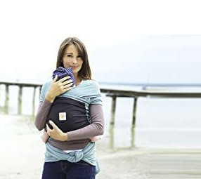 ergobaby 包裹式婴儿背巾 湖水绿/黑色