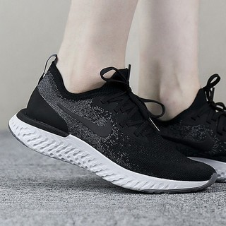 NIKE 耐克 Epic React Flyknit 女士跑鞋 AQ0070-001 黑/白