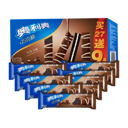 亿滋 奥利奥 巧克力味威化 460.8g 27+9条 *5件