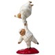 艺术品：稀奇限量版雕塑摆件瞿广慈作品《鸡犬升天》 白色