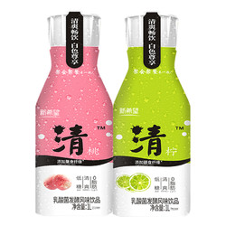 NEW HOPE 新希望 乳酸菌发酵风味饮品 清柠1L+清桃1L