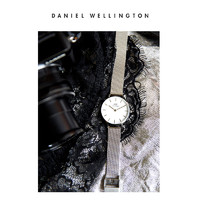 DanielWellington 丹尼尔惠灵顿 DW00100161 女士时装石英表 金色钢带 黑盘金边