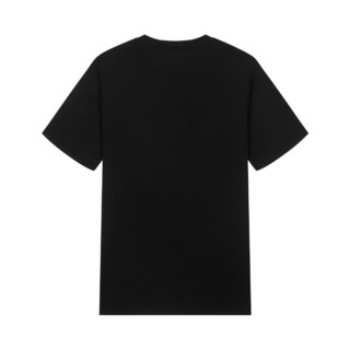 夏季新款男款时尚休闲印花圆领短袖T恤 XL 黑色SNOW