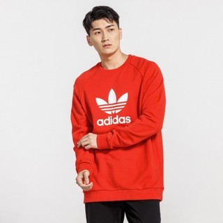 adidas Originals TREFOIL CREW 男士运动卫衣 FM3781 红色