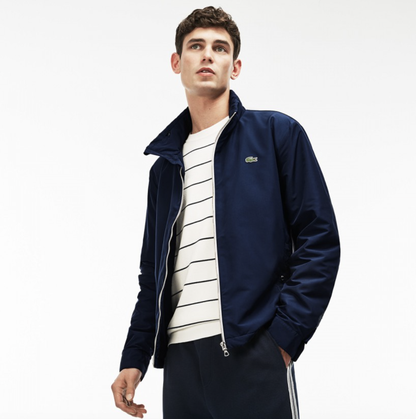 lacoste 拉科斯特 bh3934525l1 男士隐藏连帽夹克