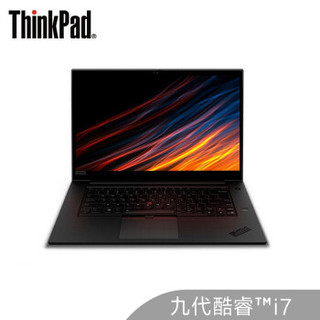 联想ThinkPad P1隐士(0QCD)15.6英寸轻薄图站笔记本(i7-9850H 16G 1TSSD T2000 4G独显 4K100obeRGB3年保)
