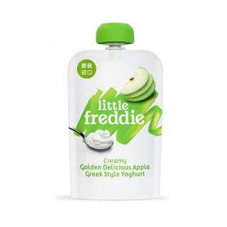小皮(LittleFreddie)苹果酸奶果泥100g*1袋 欧洲原装进口儿童零食常温酸奶水果泥无添加糖 *3件