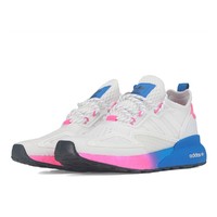 adidas Originals ZX 2K Boost 女士休闲运动鞋 FY0605 白色/粉色/蓝色 36