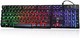 Rii RK100+ 多彩彩彩虹 LED 背光大尺寸 USB 有线机械感应多媒体游戏键盘