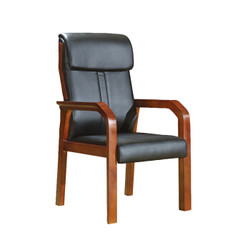 洛克菲勒职员椅会议椅子实木电脑椅木质办公椅老板椅