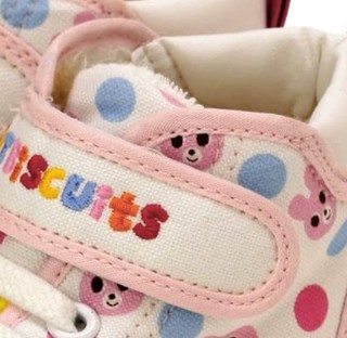 MIKI HOUSE 婴儿魔术贴学步鞋 粉红色 14.5cm