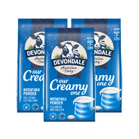 刚需可入：Devondale 德运 全脂高钙成人奶粉 1kg *3袋