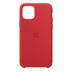 蘋果Apple 原裝iPhone 11 Pro 硅膠保護殼 手機殼 紅色