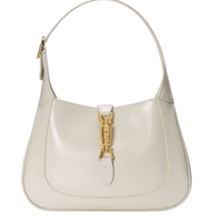 GUCCI 古驰 Jackie 1961系列女士纯色皮革手提包636709 10O0G 9022