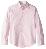 Calvin Klein 卡尔文·克莱 男童长袖印花纽扣衬衫 粉色 4