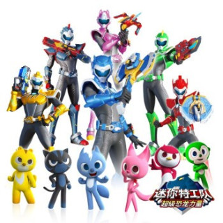 Jumpgo展高迷你特工队x超级恐龙机甲力量特工战士全套6款声光人偶 含装备 报价价格评测怎么样 什么值得买