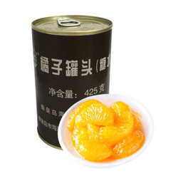 900 水果罐头 糖水型 新鲜水果罐头即食休闲食品 橘子425克*1罐 *6件