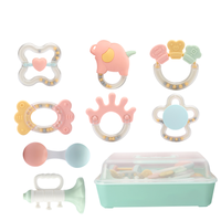 beiens 贝恩施 B269 婴儿水煮摇铃收纳盒装 8件套