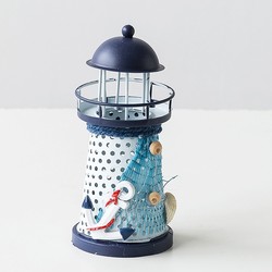 紫香凝 地中海装饰品灯塔模型小摆件 15cm