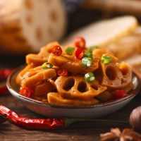 开口爽 卤藕藕片  香辣味 散称300g *3件