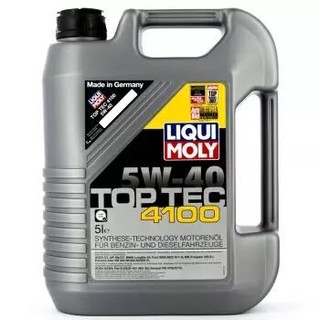 历史低价：LIQUI MOLY 力魔 顶技4100 全合成机油 5W-40 C3 SN/CF 5L