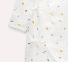 Les enphants 丽婴房 婴儿动物乐园纯棉连体衣 白底印图 50cm