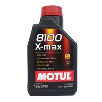 MOTUL 摩特 8100 X-MAX 0W-40 A3/B4 SN 全合成机油 1L *5件