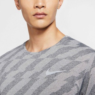 NIKE 耐克 Dri-fit Miler Future Fast 男士运动T恤 CU5458-010 黑/雾灰