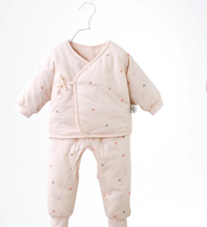 Tong Tai 童泰 婴儿秋冬棉和服套装 TS82D 粉色 66cm